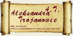 Aleksandra Trojanović vizit kartica